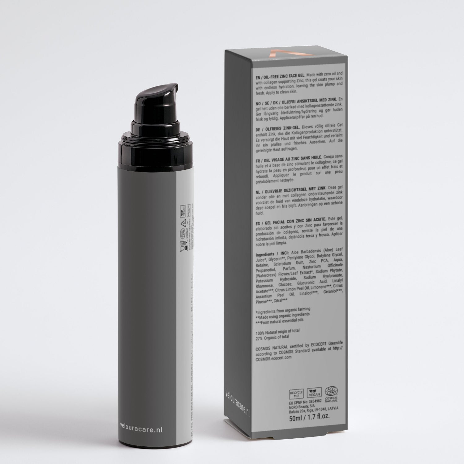 Oil-Free Zinc Face Gel for Men