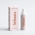 Veloura Vitamin C serum met roze verpakking en pompflacon, 30 ml anti-aging huidverzorging